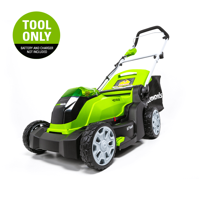 Greenworks 40V 17-Inch Lawn Mower, Battery and Charger Not Included (Tool Only)