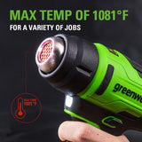 24V Cordless Heat Gun with 2.0Ah Battery & Charger Included