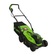 Load image into Gallery viewer, 48V (2 x 24V) 14&quot; Lawn Mower, (2) 4.0Ah Battery and Charger
