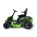 80V 42" Crossover T Tractor Riding Lawn Mower, (6) 5.0Ah Batteries and (3) Dual Port Chargers