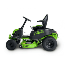 将图片加载到图库查看器，80V 42&quot; Crossover T Tractor Riding Lawn Mower, (6) 5.0Ah Batteries and (3) Dual Port Chargers
