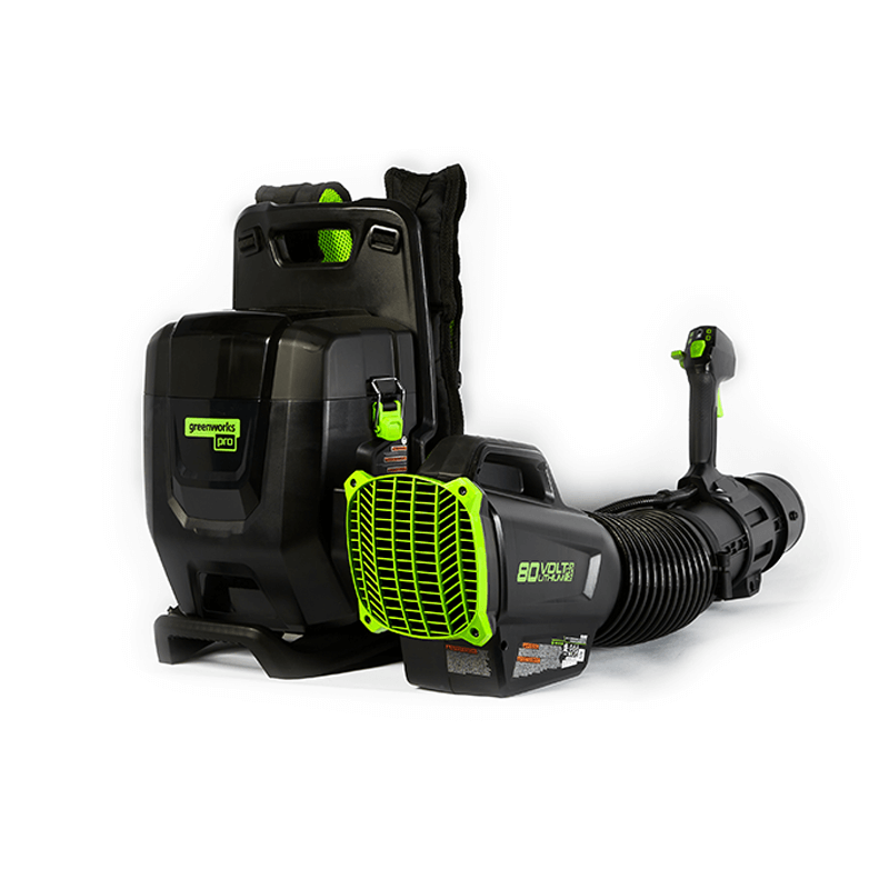 80V Backpack Blower 165 MPH - 690 CFM, (2) 4.0Ah Batteries and Dual Charger