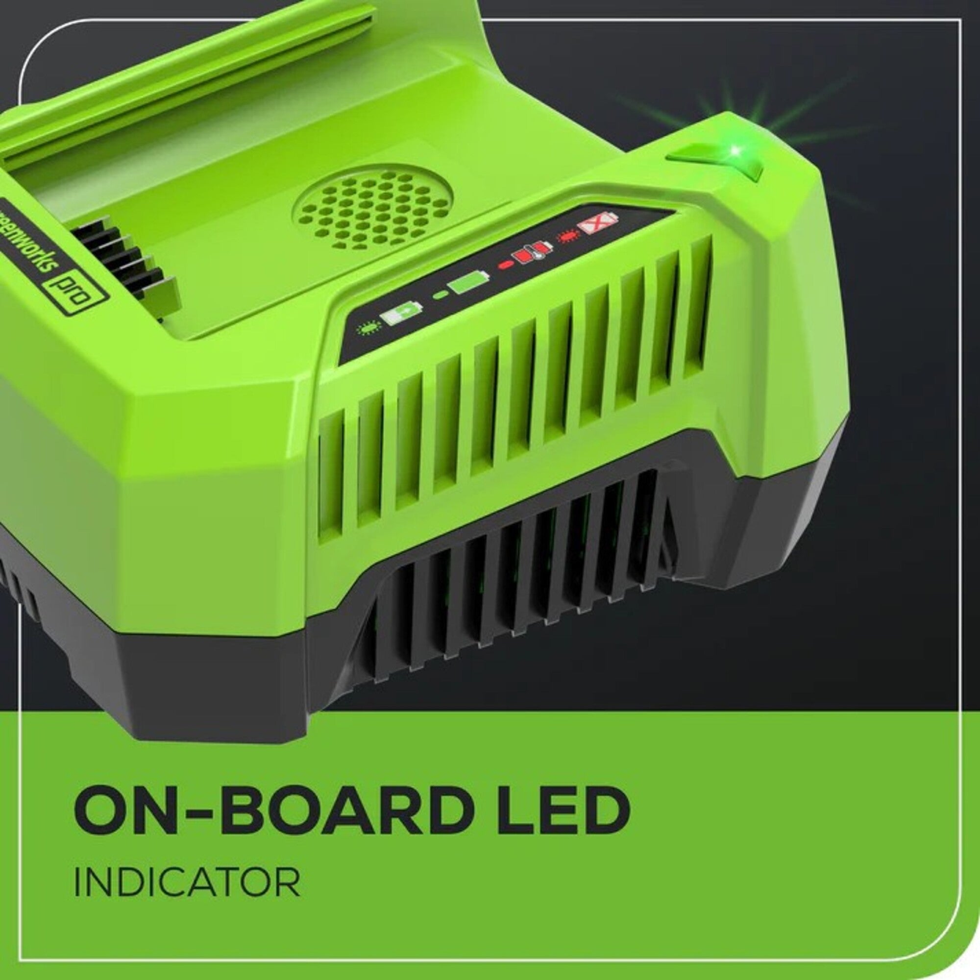 80V Single Port Rapid Charger - GCH8040 – Greenworks Tools Canada Inc.