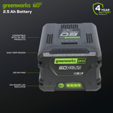 Batterie lithium-ion 60 V 2,5 Ah