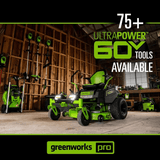 60V 42" Crossover Z Residential Zero Turn Lawn Mower, (6) 8.0Ah Batteries and (3) Dual Port Turbo Chargers