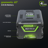 60V 2.0Ah Lithium-Ion Battery