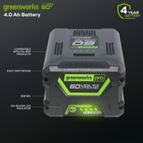 Batterie UltraPower 60 V, 4,0 Ah