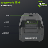 24V 5.0Ah Lithium-Ion USB Battery