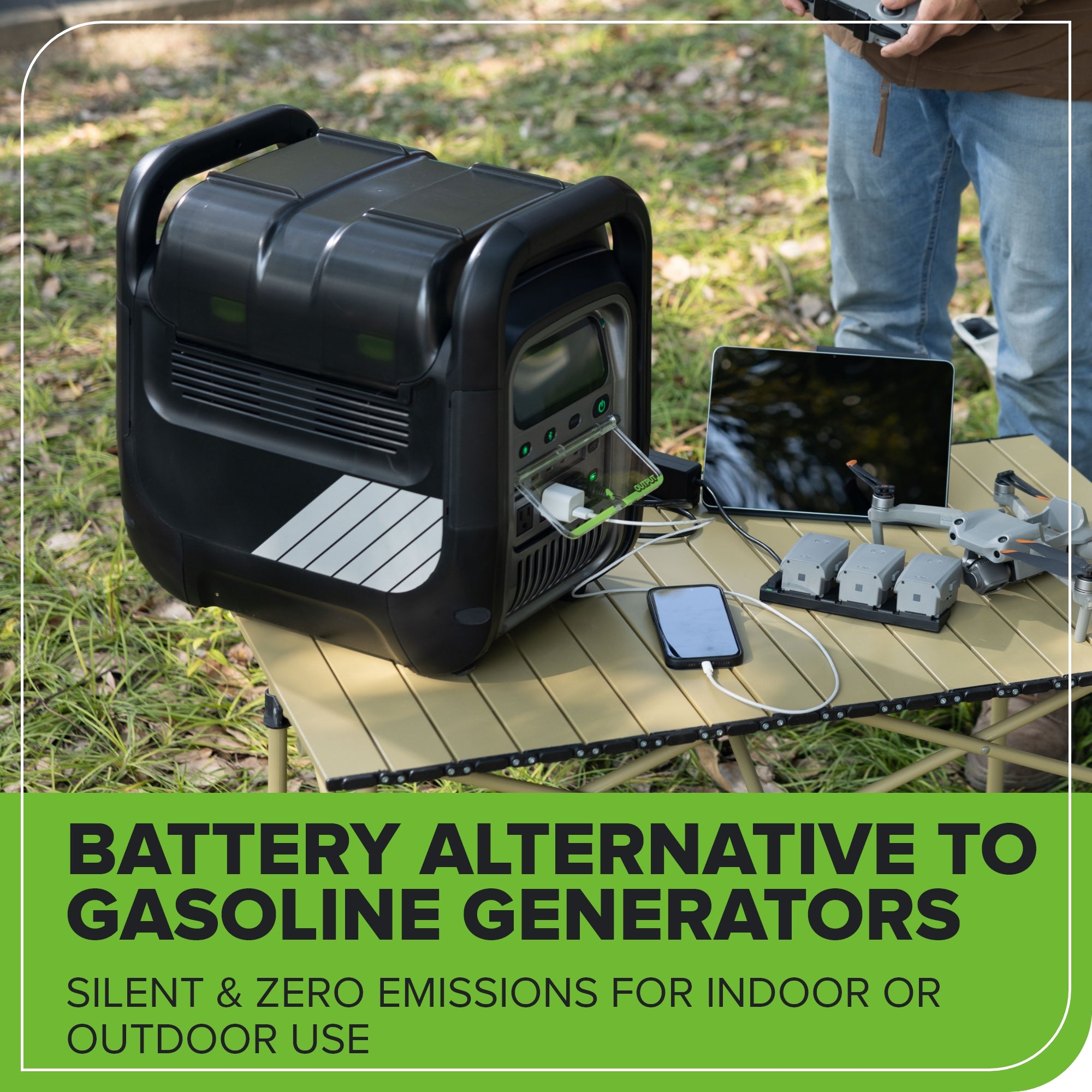 80V 2000W 4-Slot Inverter Portable Power Station (Tool Only
