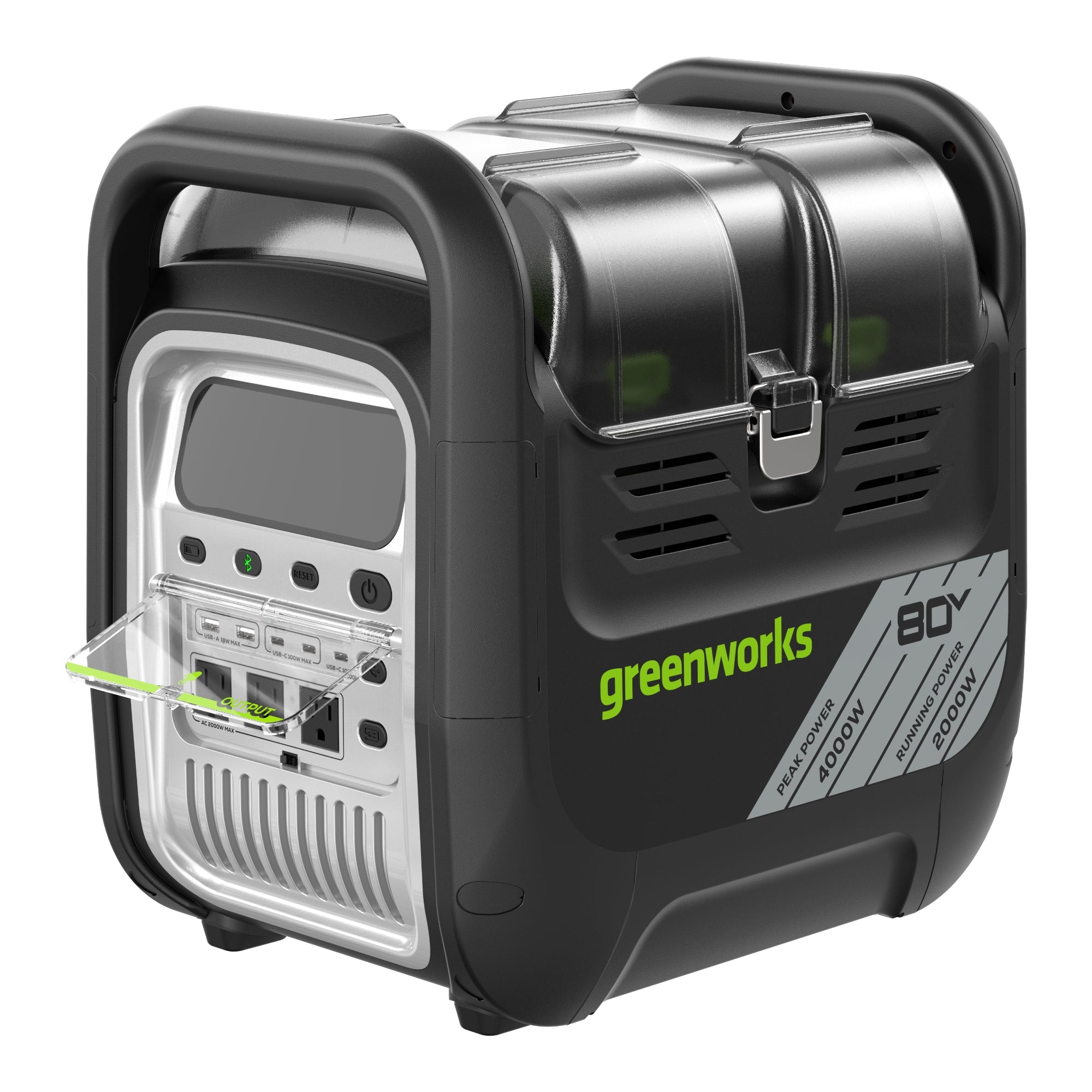 80V 2000W 4-Slot Inverter Portable Power Station (Tool Only