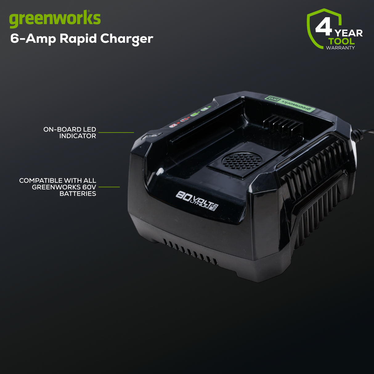 80V 6 Amp Rapid Charger