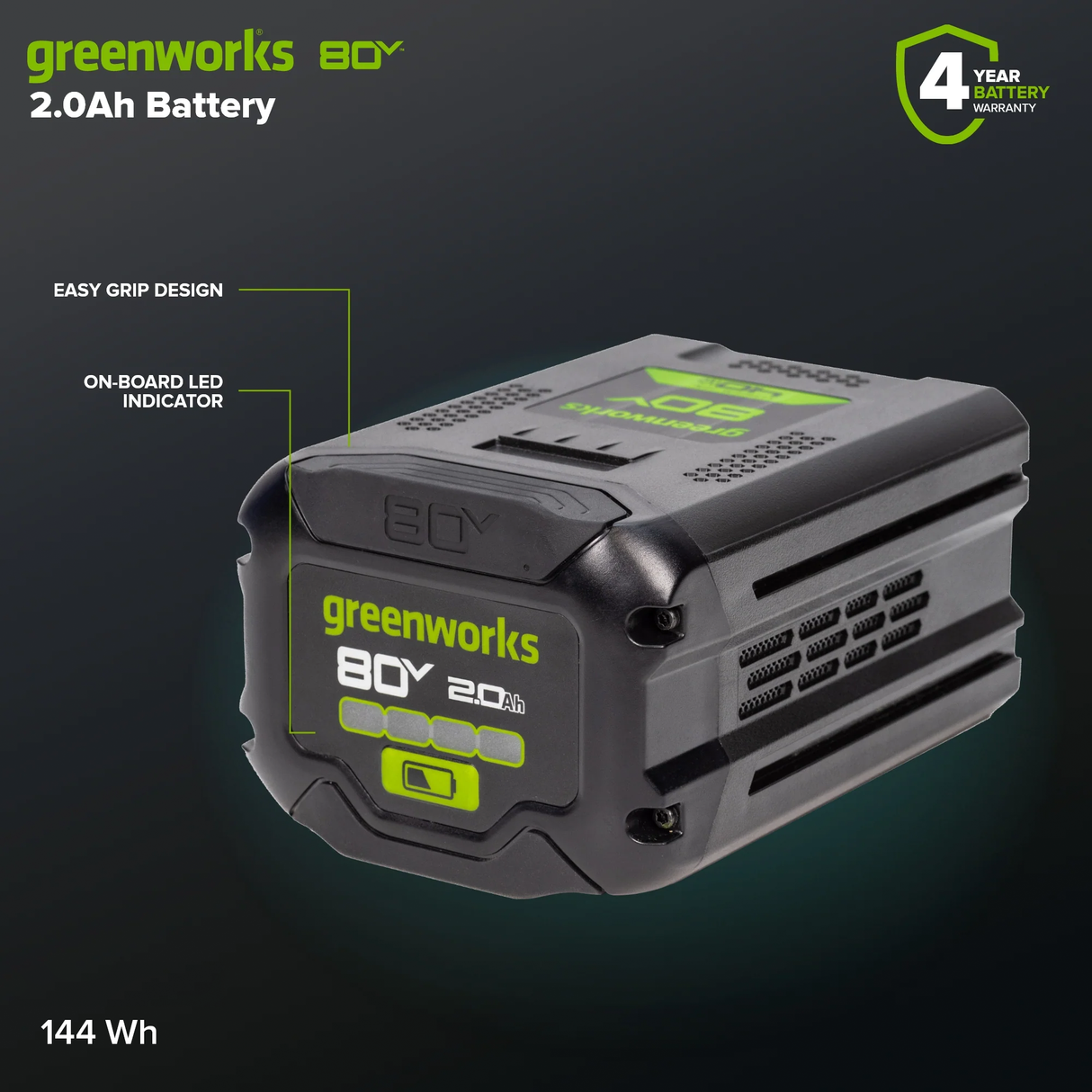 Batterie lithium-ion 80 V Gen II, 2,0 Ah