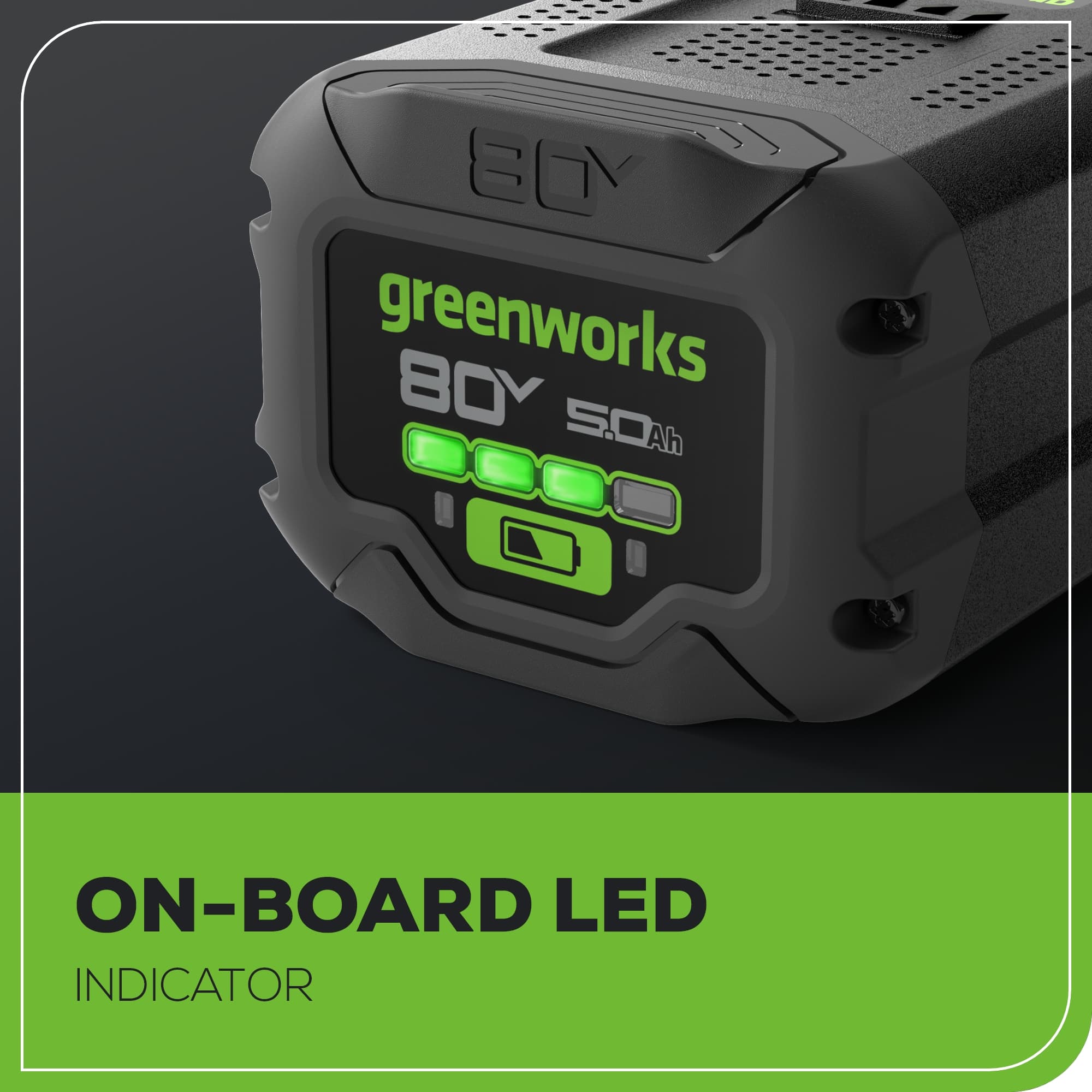 80V Gen II 5.0Ah Lithium-ion Battery – Greenworks Tools Canada Inc.