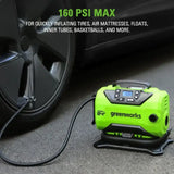 24V Portable Air Compressor - Cordless Tire Inflator (Tool Only)