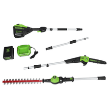 Charger l&#39;image dans la galerie, 60V Pole Saw and Pole Hedge Trimmer Combo, 2.0Ah Battery and Charger
