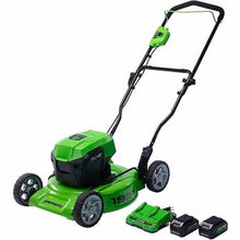 Charger l&#39;image dans la galerie, 48V (2 x 24V) 19&quot; Brushless Push Lawn Mower, (2) 24V 4.0Ah Batteries and Charger Included
