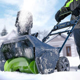 Souffleuse à neige Greenworks PRO 80 V 20 pouces, batterie 2,0 AH et chargeur inclus