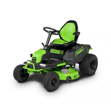Load image into Gallery viewer, 80V 42&quot; Crossover T Tractor Riding Lawn Mower, (6) 5.0Ah Batteries and (3) Dual Port Chargers
