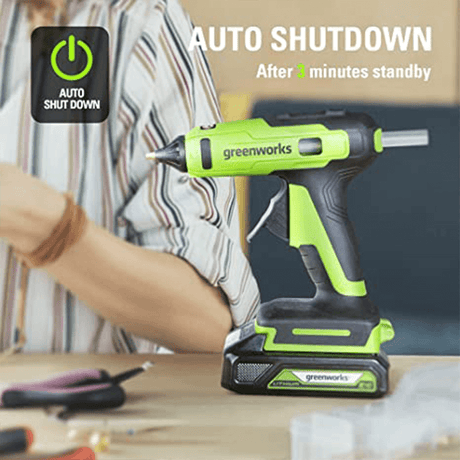 24V Hot Glue Gun, 2.0Ah Battery and Charger Included