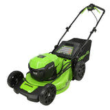 48V (2 x 24V) 20" Brushless Self-Propelled Mower, (2) 5Ah USB Batteries and 4A Dual Port Charger Included