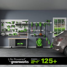 Cargar imagen en el visor de la galería, 48V (2 x 24V) 19&quot; Brushless Push Lawn Mower, (2) 24V 4.0Ah Batteries and Charger Included
