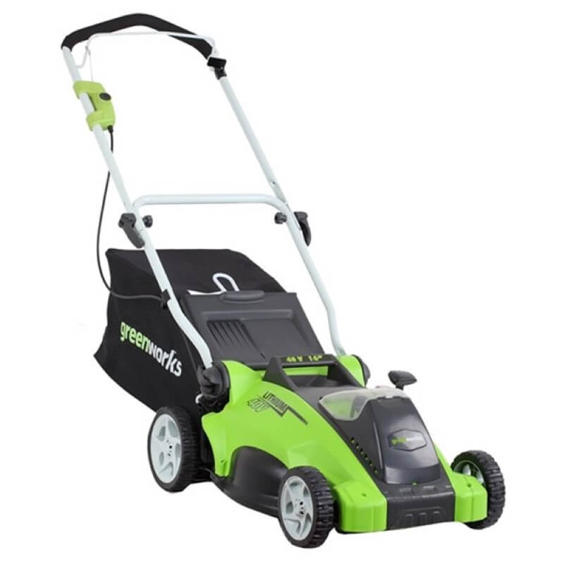 Greenworks 40V 16" Cordless Push Lawn Mower, 4.0 AH Battery and Charger Included