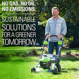 Greenworks 40V 14" Cordless Push Lawn Mower, 4.0Ah Battery and Charger Included