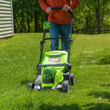 48V (2x24V) 17" Lawn Mower, (2) 4.0Ah Batteries and Charger Included - MO48B2210