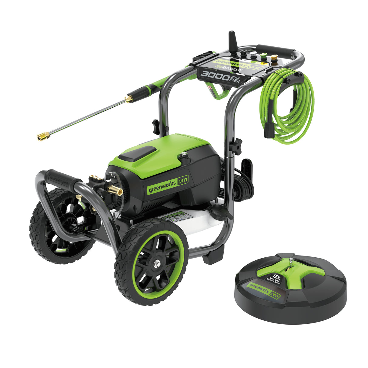 3000 PSI TruBrushless™ Pressure Washer with BONUS: 15” Surface Cleaner