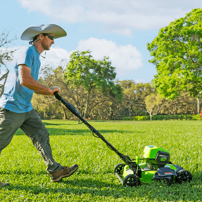 60V 19 Push Mower 5.0Ah Battery and Charger Included Greenworks Tools Canada Inc