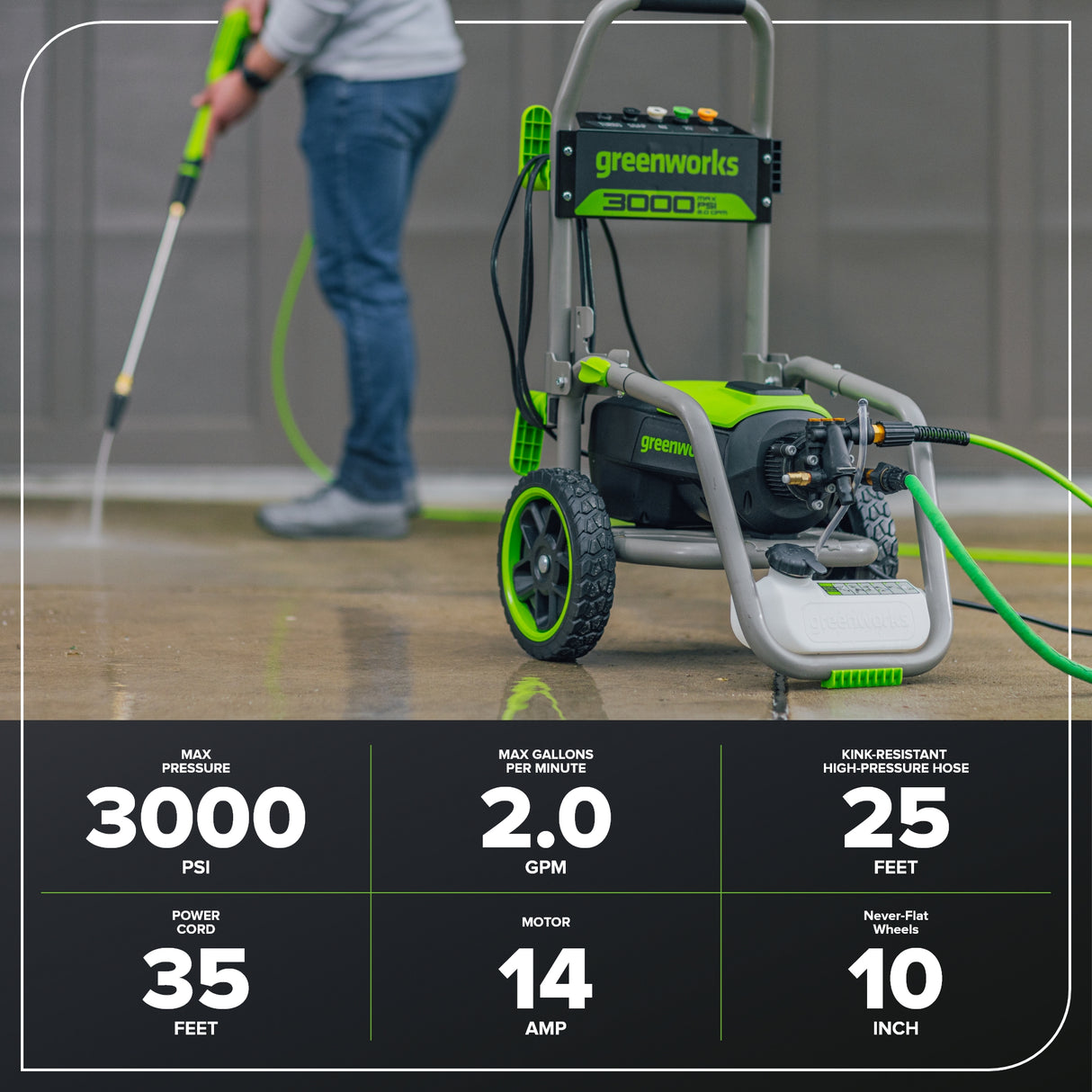 3000 PSI  Electric Pressure Washer