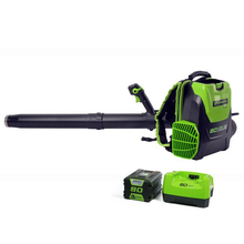Load image into Gallery viewer, 80V 145 MPH - 580 CFM Brushless Backpack Blower, 2.5 Ah Battery and Charger Included - BPB80L2510
