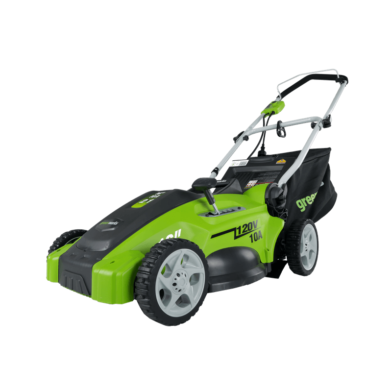 Greenworks 10 amp electric lawn mower hotsell