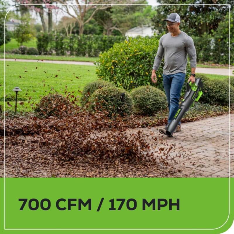 80V 700 CFM Leaf Blower, 2.5Ah Battery and Charger Included