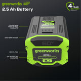 60V 2.5Ah UltraPower Battery