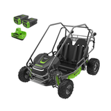 60V STEALTH Series All-Terrain 2-Seat Electric Youth Go-Kart, (2) 8Ah Batteries and Dual Port Charger