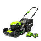 Greenworks 40V 20" Brushless Cordless Push Lawn Mower, 4.0Ah Battery and Charger Included