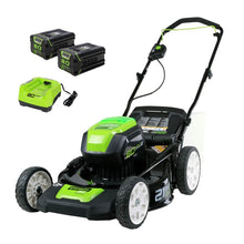 80V 21 Brushless Lawn Mower, (2) 2.0Ah Batteries and Charger Included –  Greenworks Tools Canada Inc.
