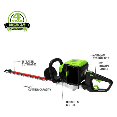 80V 26" Hedge Trimmer (Tool Only) - GHT80320