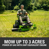 80V 42" Crossover Z Residential Zero Turn Mower, (12) 4.0Ah Batteries and (3) Dual Port Chargers
