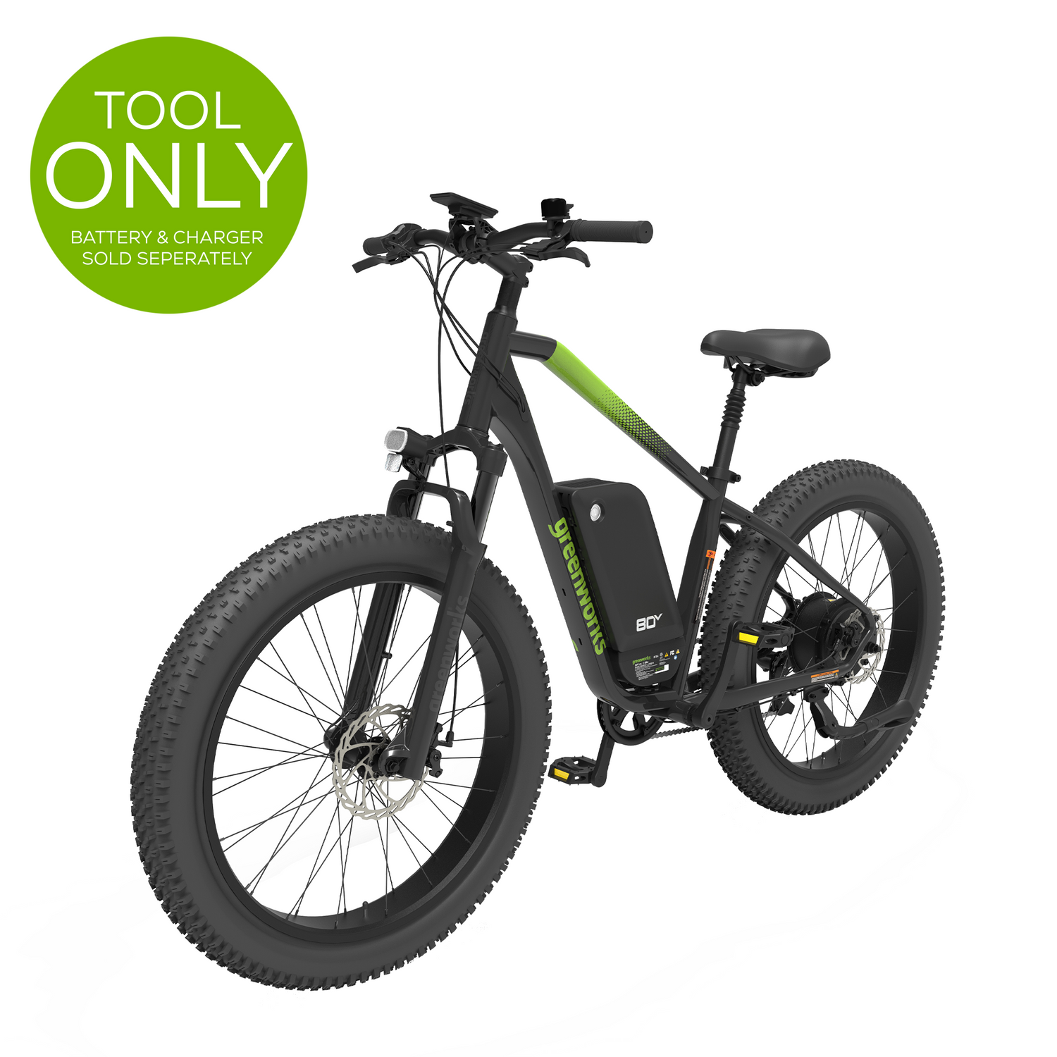 80V VENTURE Series 26” Fat Tire Electric Mountain Bike (Tool Only 80V VENTURE Series 26” Fat Tire Electric Mountain Bike (Tool Only