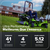 80V 60" Maximus Z Zero Turn Mower, (2) 16Ah, (4) 8.Ah  Batteries and 1.5Kw Charger Included | MZ6081