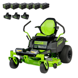 80V 42" Zero Turn Battery Mower, (6) 4.0Ah Batteries and (3) Dual Port Chargers Included