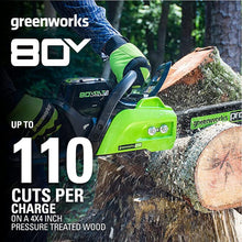 Load image into Gallery viewer, 80V 16&quot; Brushless Chainsaw, 2.0Ah Battery and Charger Included - CS80L211
