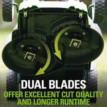 Cargar imagen en el visor de la galería, 40V 20&quot; Dual Blade Lawn Mower, 2.0 AH &amp; 4.0 AH Batteries and Charger Included
