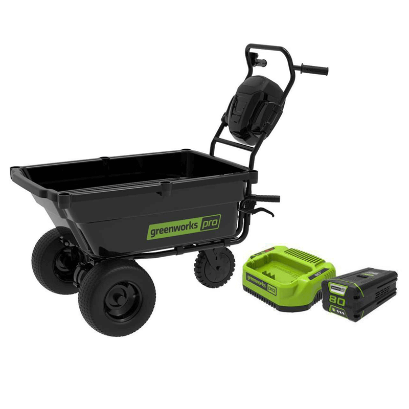 80V Self-Propelled Wheelbarrow, 2.0Ah Battery and Charger Included