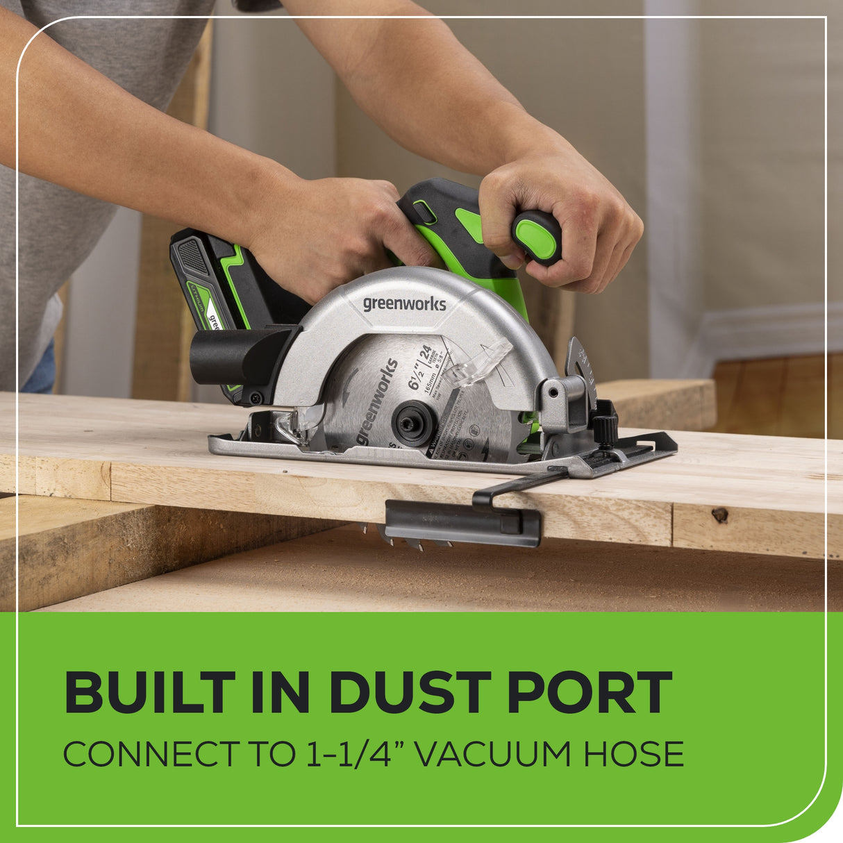 24V Brushless  6- 1/2'' Circular Saw (Tool Only)