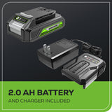 Haut-parleur Bluetooth 24 V, batterie 2,0 Ah et chargeur inclus
