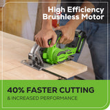 24V Brushless  6- 1/2'' Circular Saw (Tool Only)