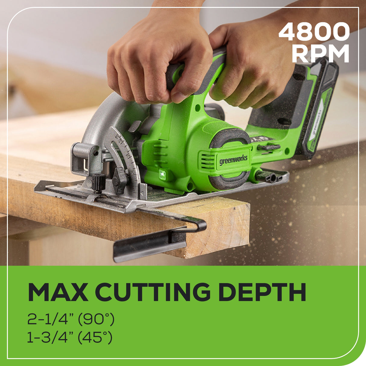 24V Brushless  6- 1/2'' Circular Saw (Tool Only)